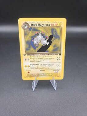 Dark Magneton 28/82 1st Edition Team Rocket Rare Pokemon TCG